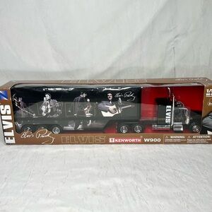 Vtg Elvis Presley Semi Truck Kenworth W900 Custom Cab DieCast Model 1:32 Newray